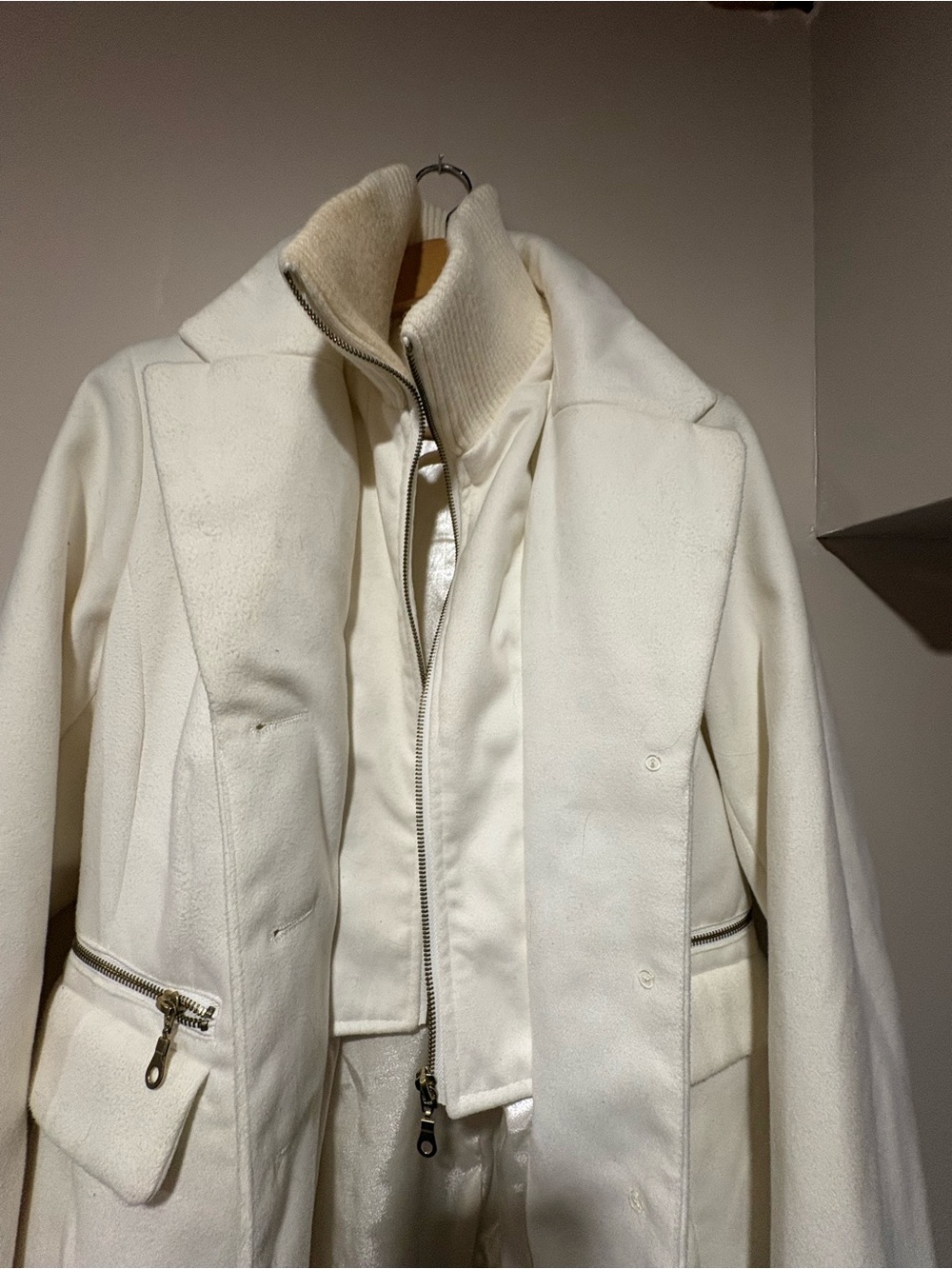Ricki's (Retail $150) Trench Coat with Inner Zip Mock Neck - Picture 5 of 7